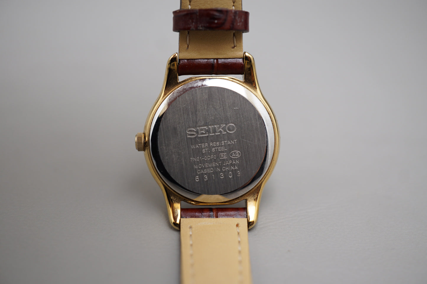 Seiko Selection SSXP002 7N01 Gold Tone White Dial Quartz Ladies Watch