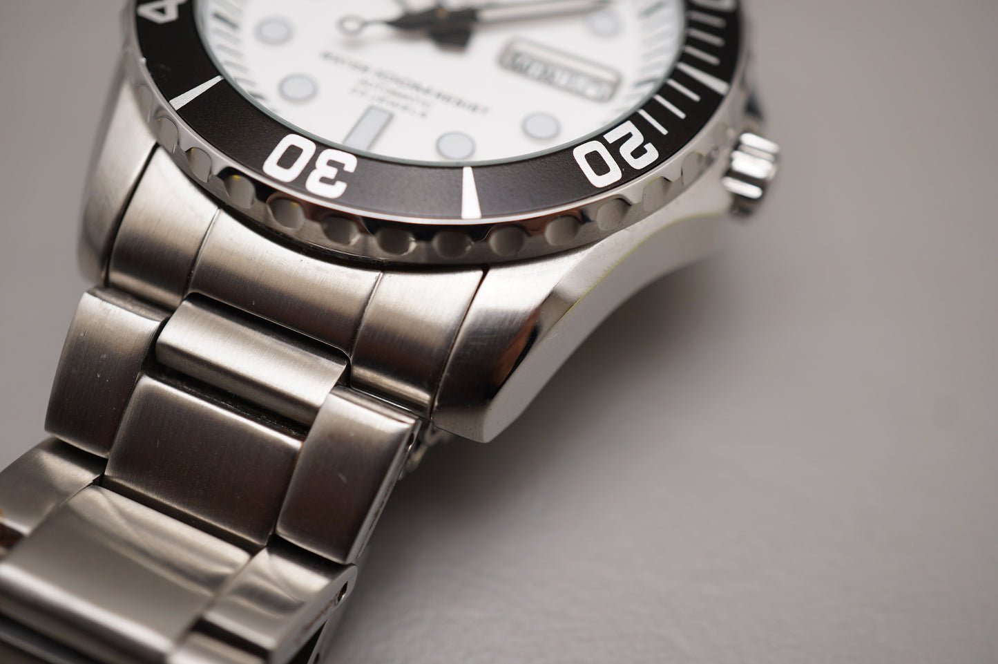 Seiko 5 Sports SNZF11K1 7S36 White Dial Sea Urchin 100M Automatic Watch