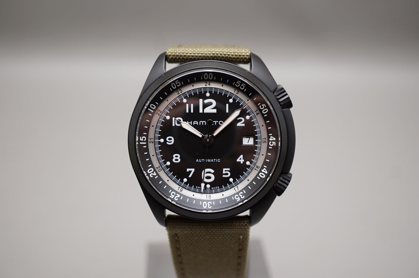 Hamilton Khaki Aviation H80485835 Pilot Pioneer Black Aluminum Automatic Watch