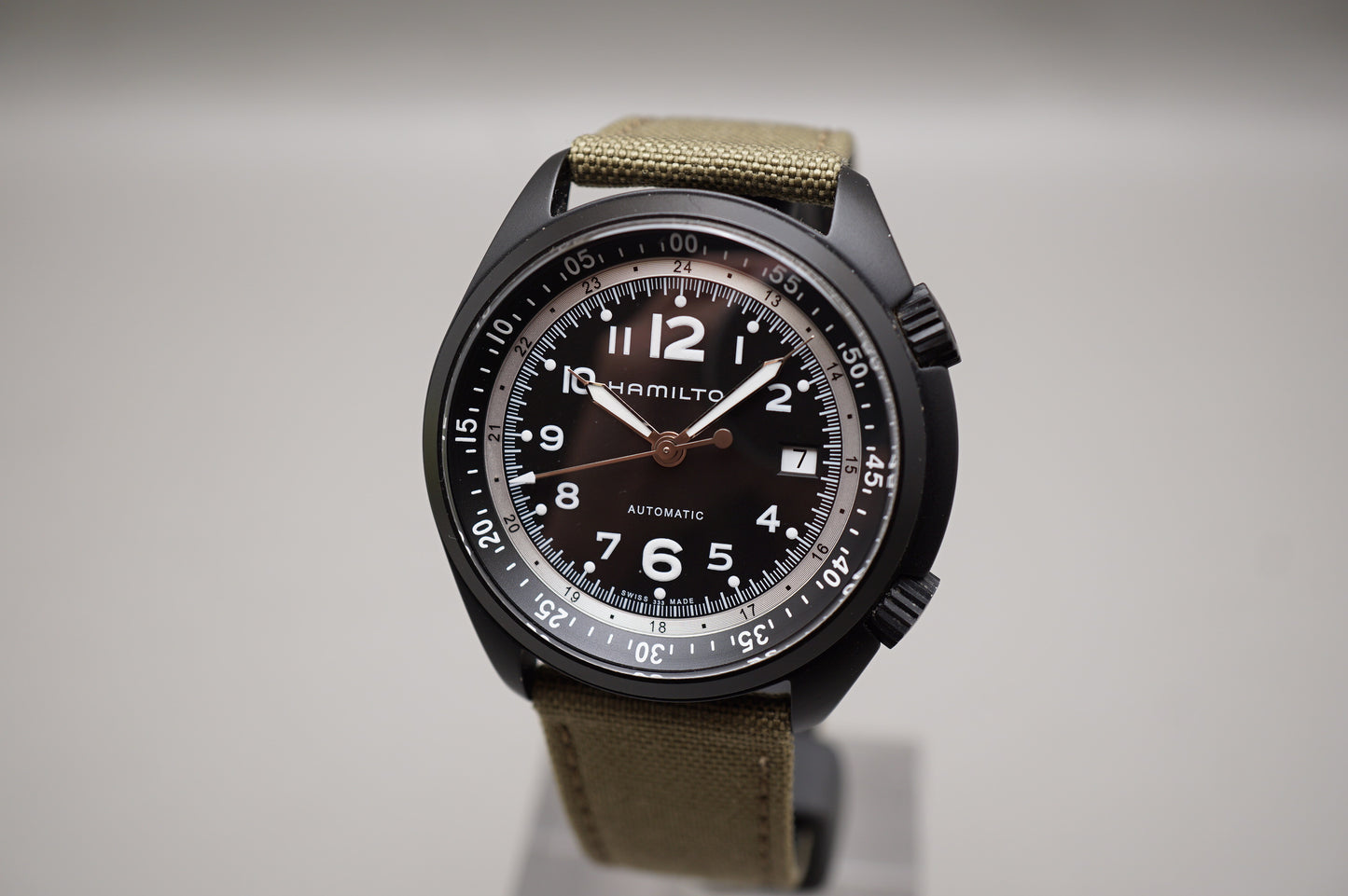 Hamilton Khaki Aviation H80485835 Pilot Pioneer Black Aluminum Automatic Watch