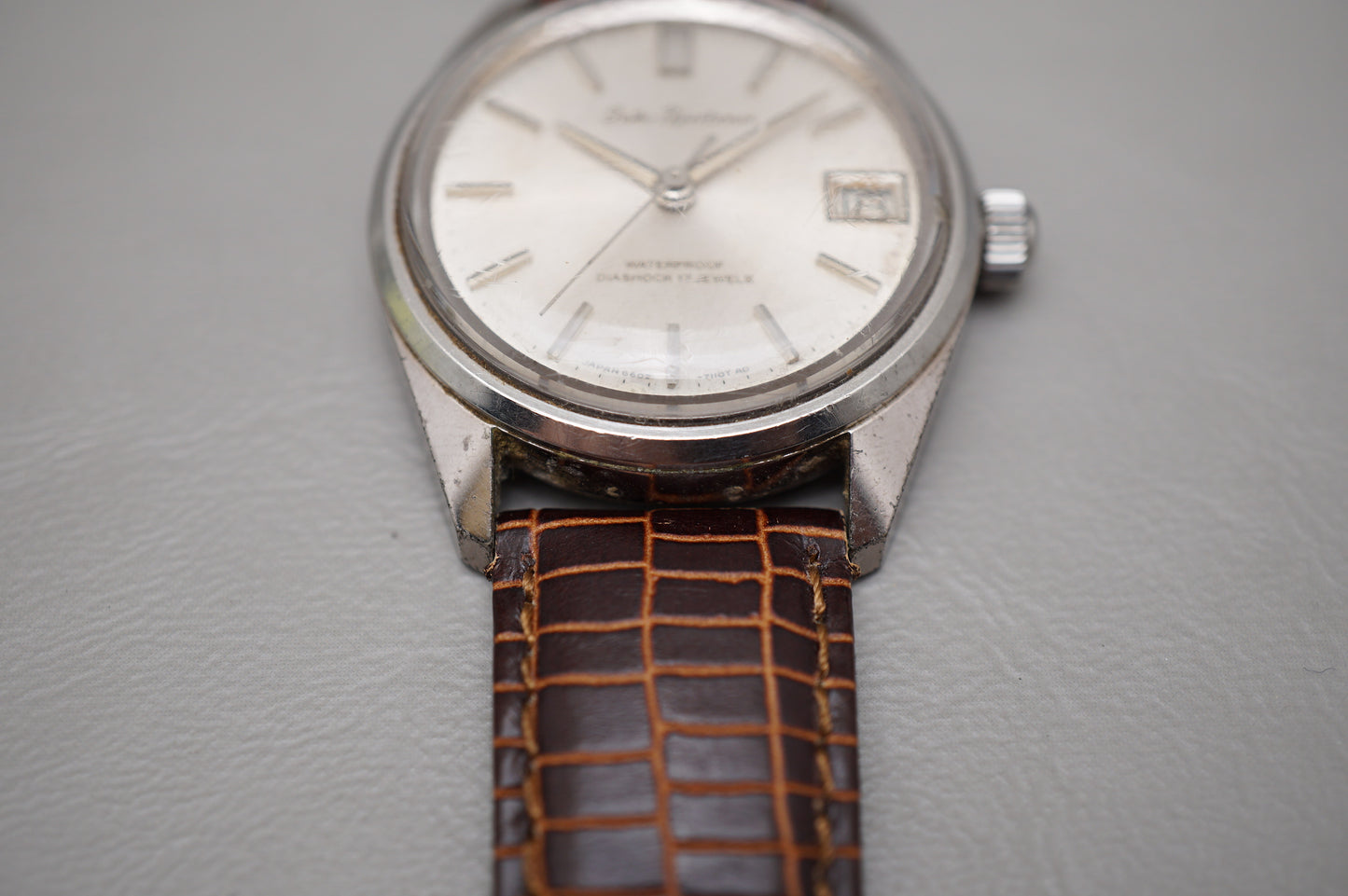 Vintage 1966 Seiko Sportsman 6602-7030 Seahorse Back Handwound Mechanical Watch
