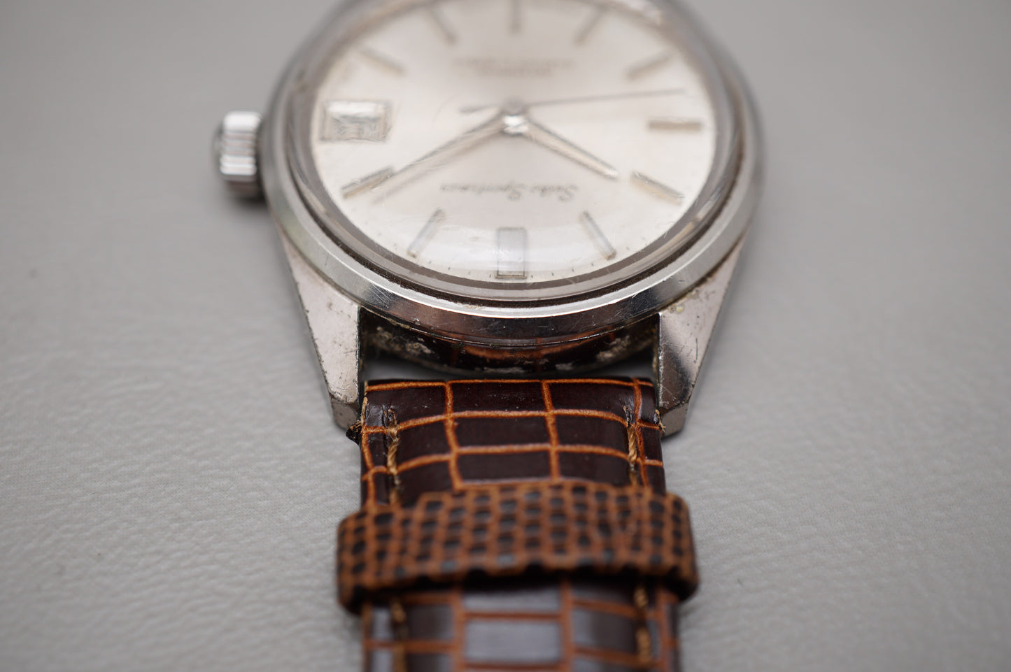 Vintage 1966 Seiko Sportsman 6602-7030 Seahorse Back Handwound Mechanical Watch