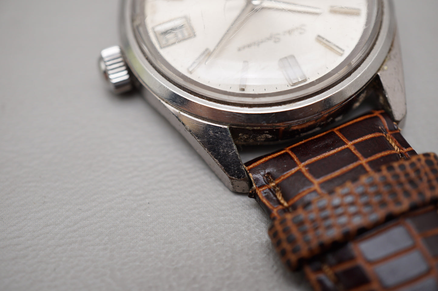 Vintage 1966 Seiko Sportsman 6602-7030 Seahorse Back Handwound Mechanical Watch