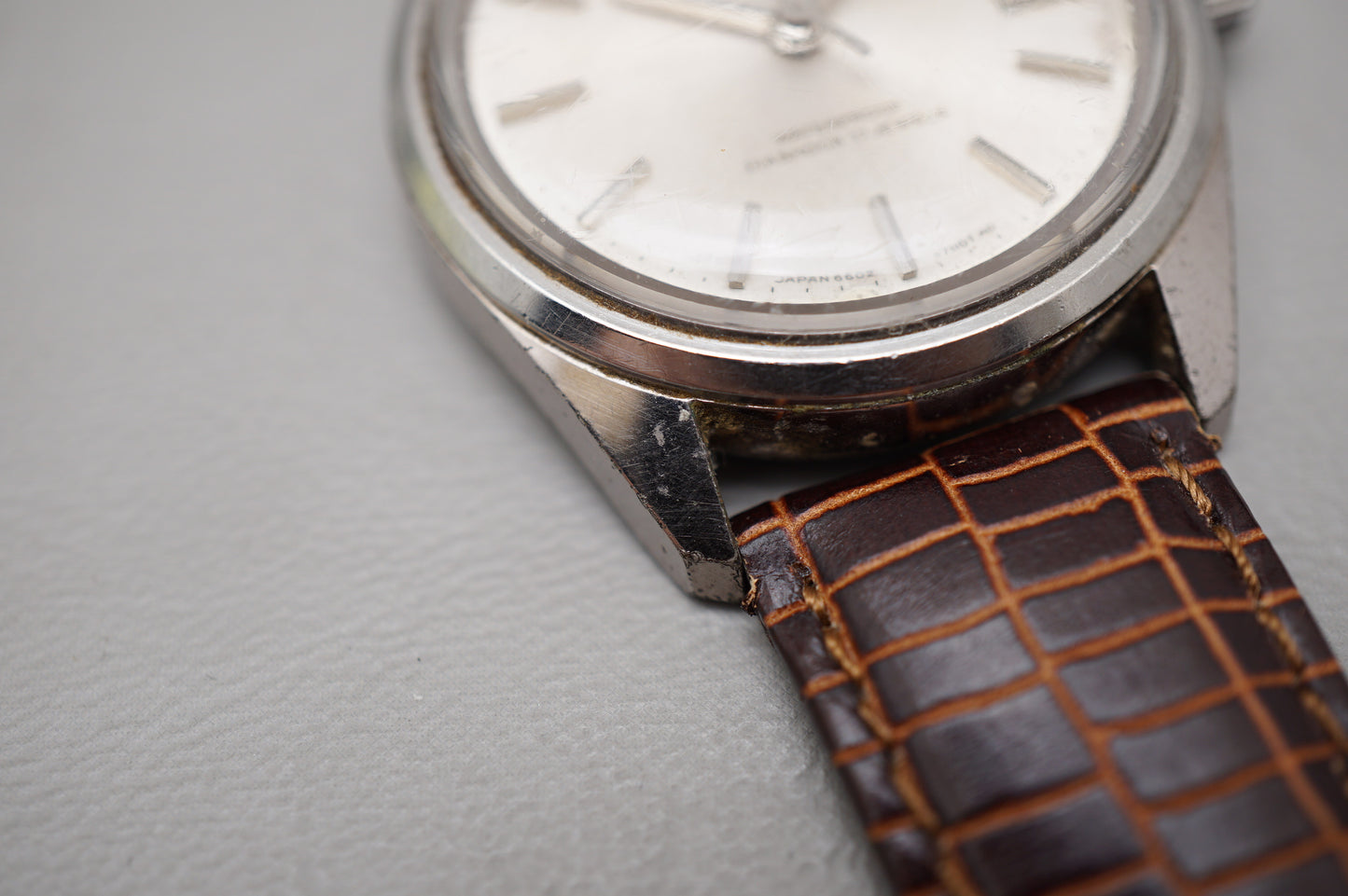 Vintage 1966 Seiko Sportsman 6602-7030 Seahorse Back Handwound Mechanical Watch