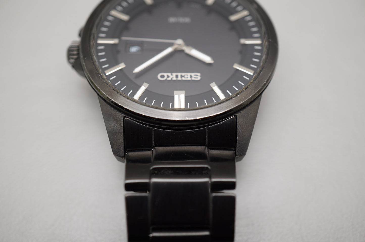 Seiko Spirit SBPN075 V147 Black Tone JDM Solar Quartz Watch