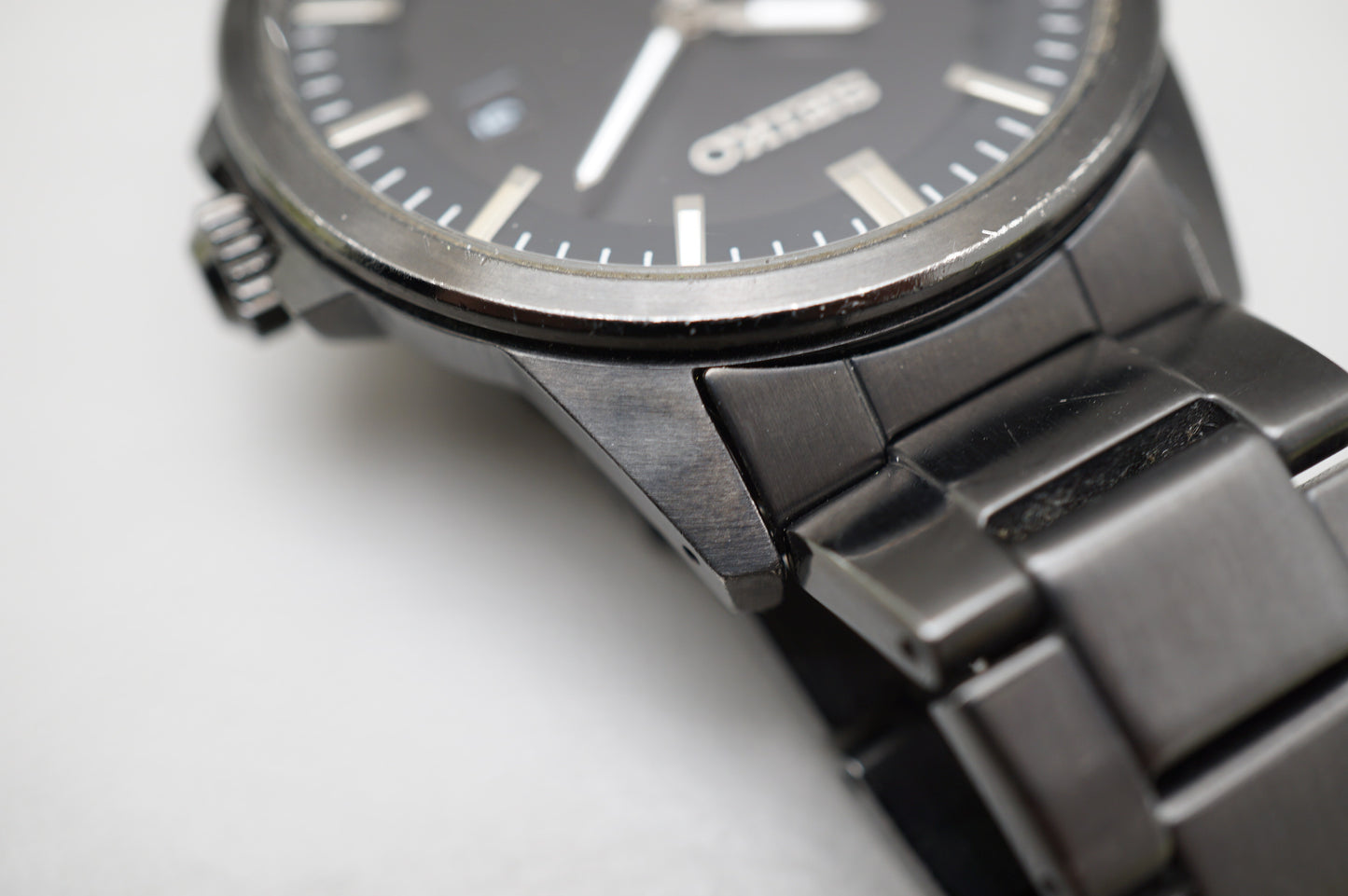 Seiko Spirit SBPN075 V147 Black Tone JDM Solar Quartz Watch