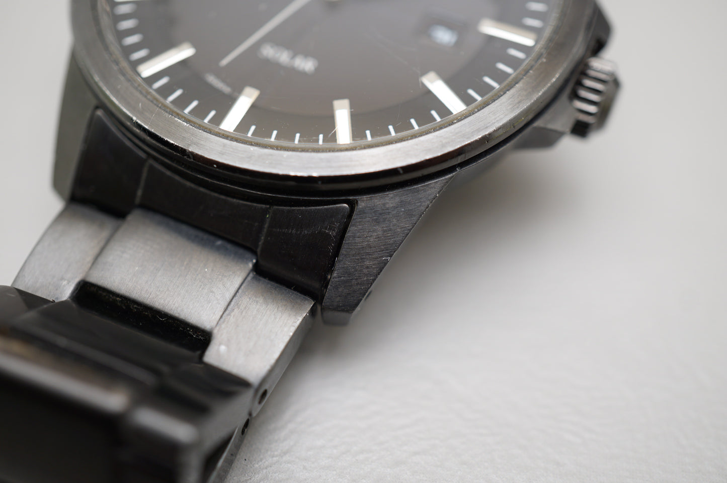 Seiko Spirit SBPN075 V147 Black Tone JDM Solar Quartz Watch