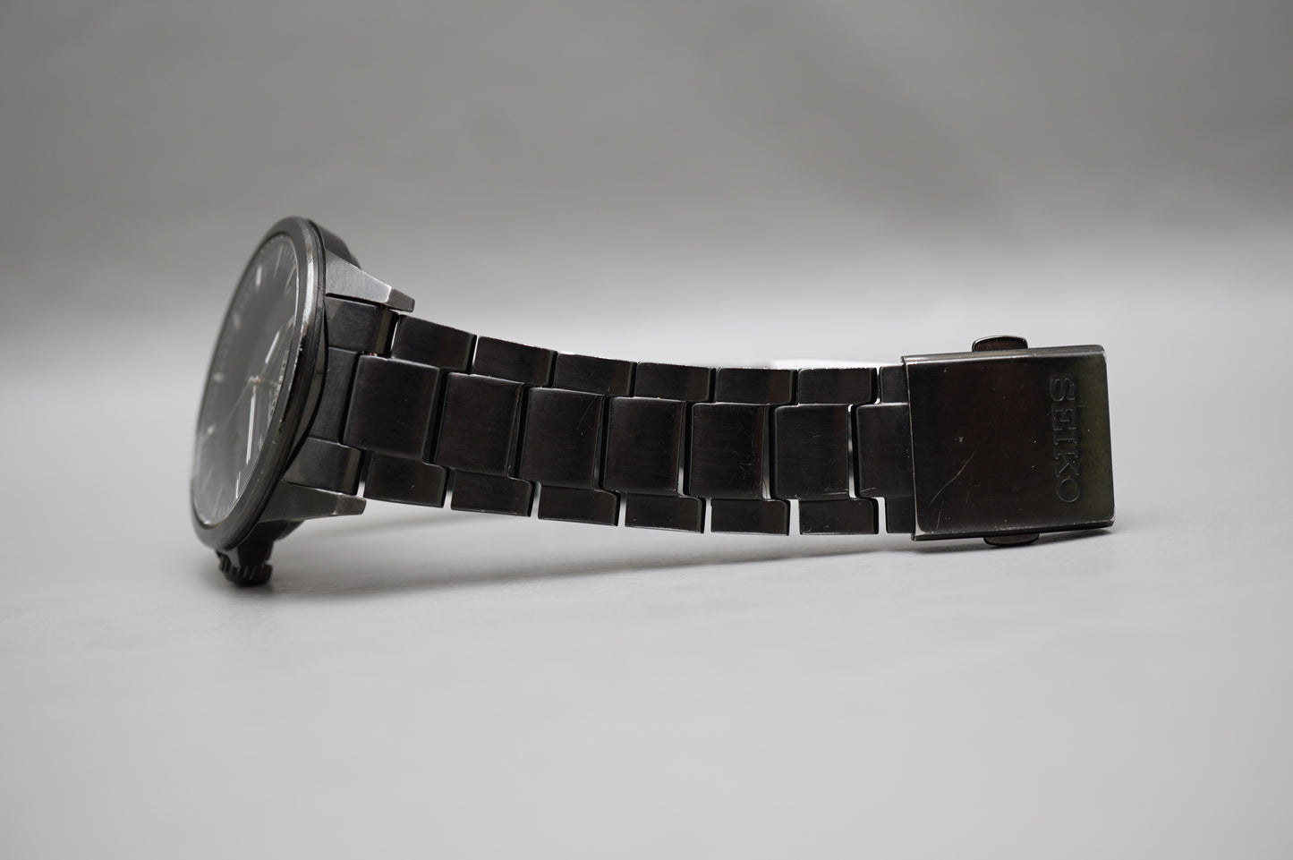 Seiko Spirit SBPN075 V147 Black Tone JDM Solar Quartz Watch