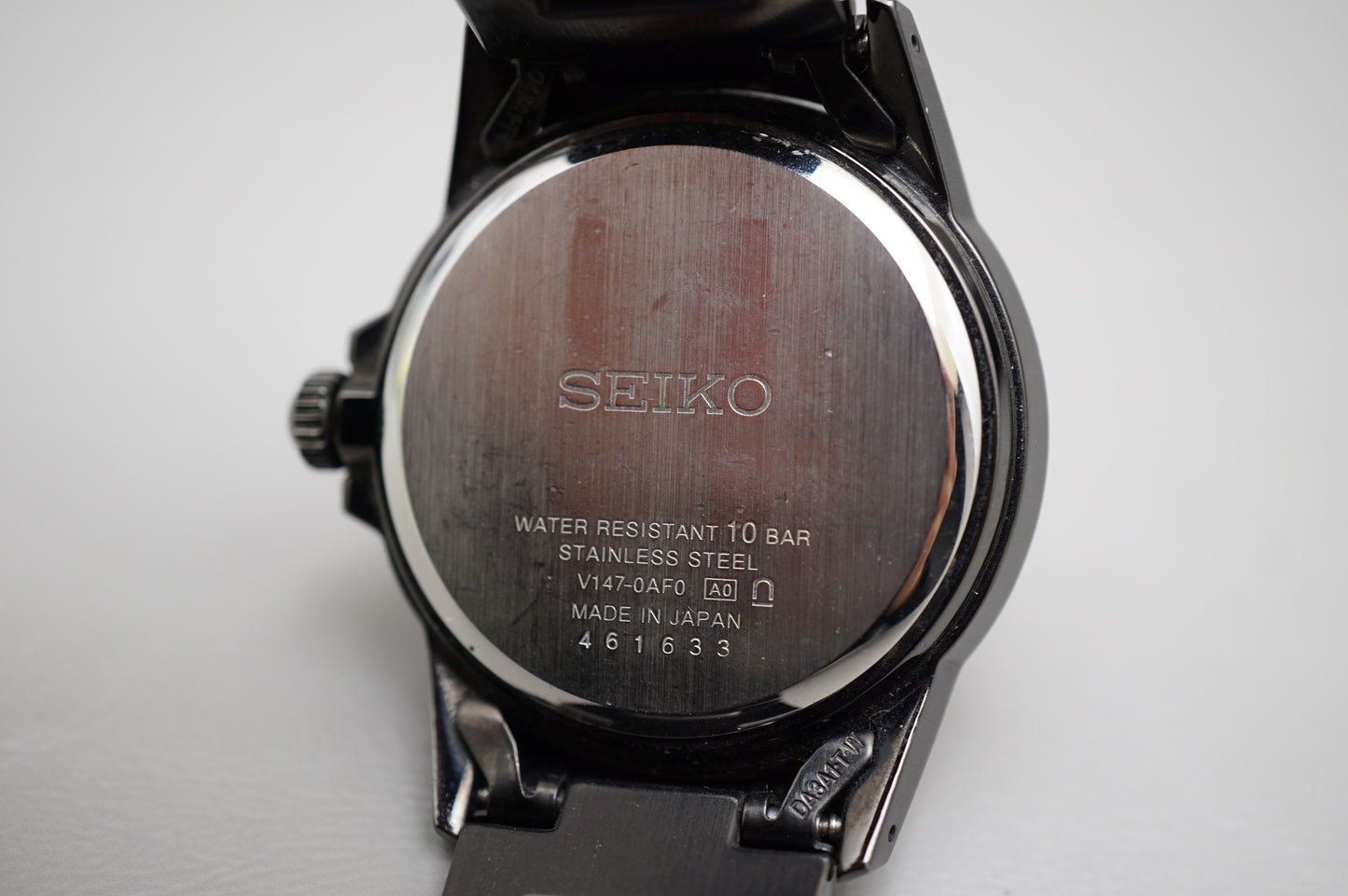 Seiko Spirit SBPN075 V147 Black Tone JDM Solar Quartz Watch