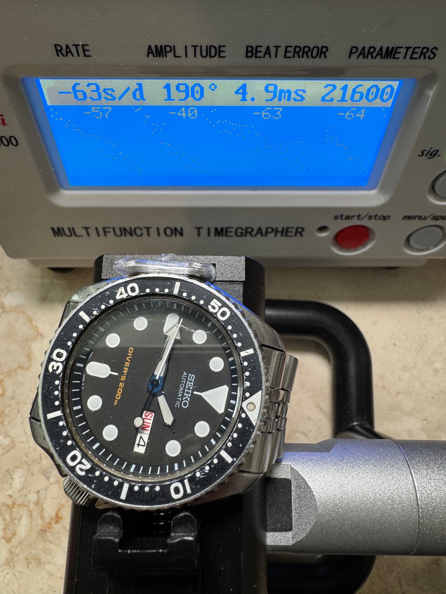 Seiko SKX007 7S26 Black Dial Divers 200M Automatic Watch Original Condition