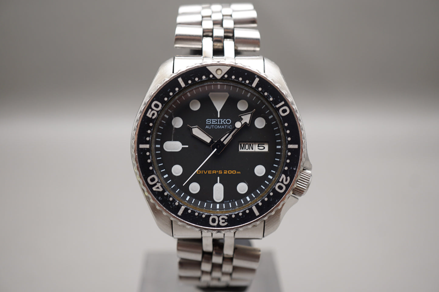 Seiko SKX007 7S26 Black Dial Divers 200M Automatic Watch Original Condition