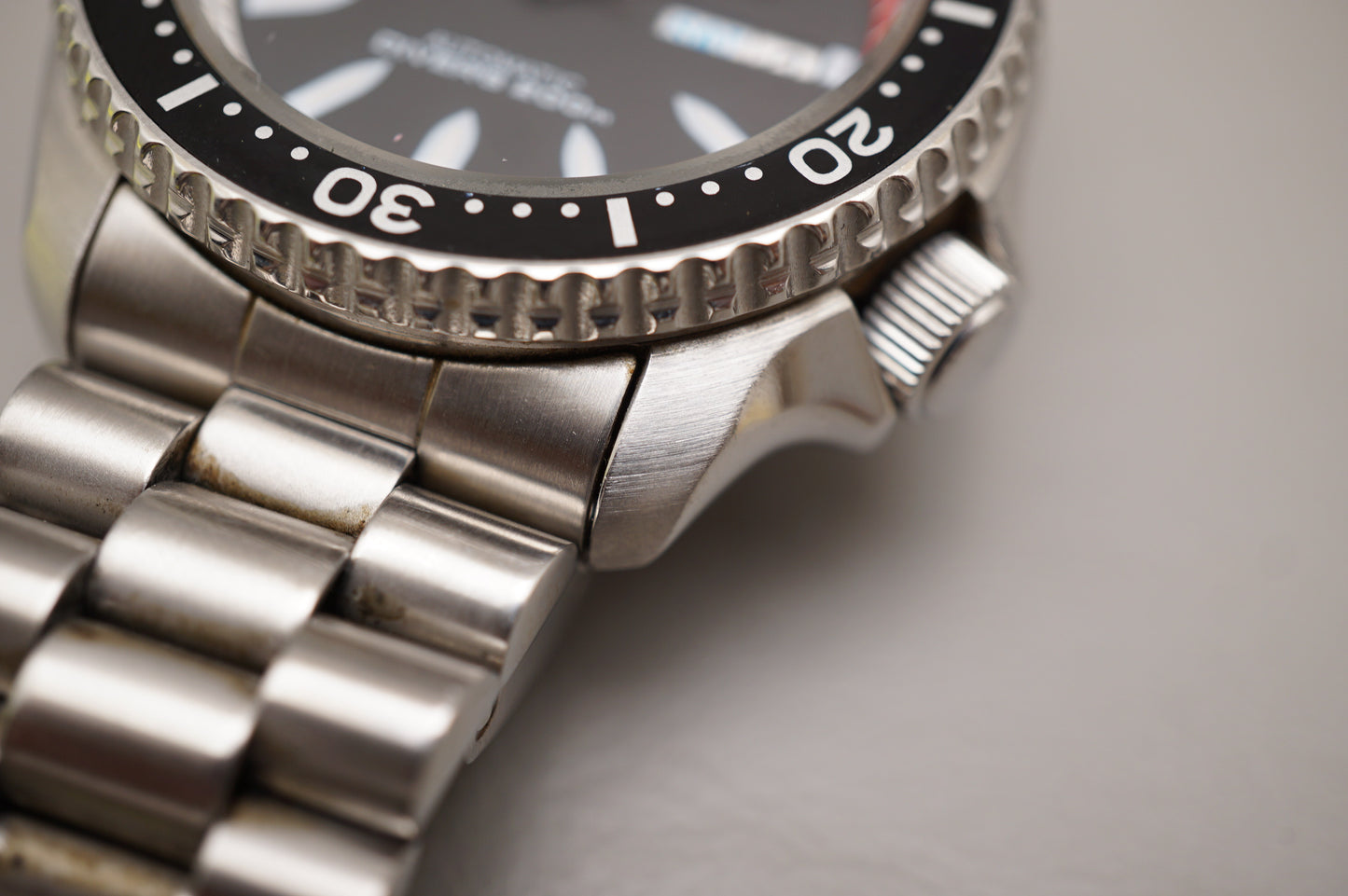 Vintage 2005 Seiko SKXA53 7S26 Black Bullet Divers 200M Automatic Watch READ