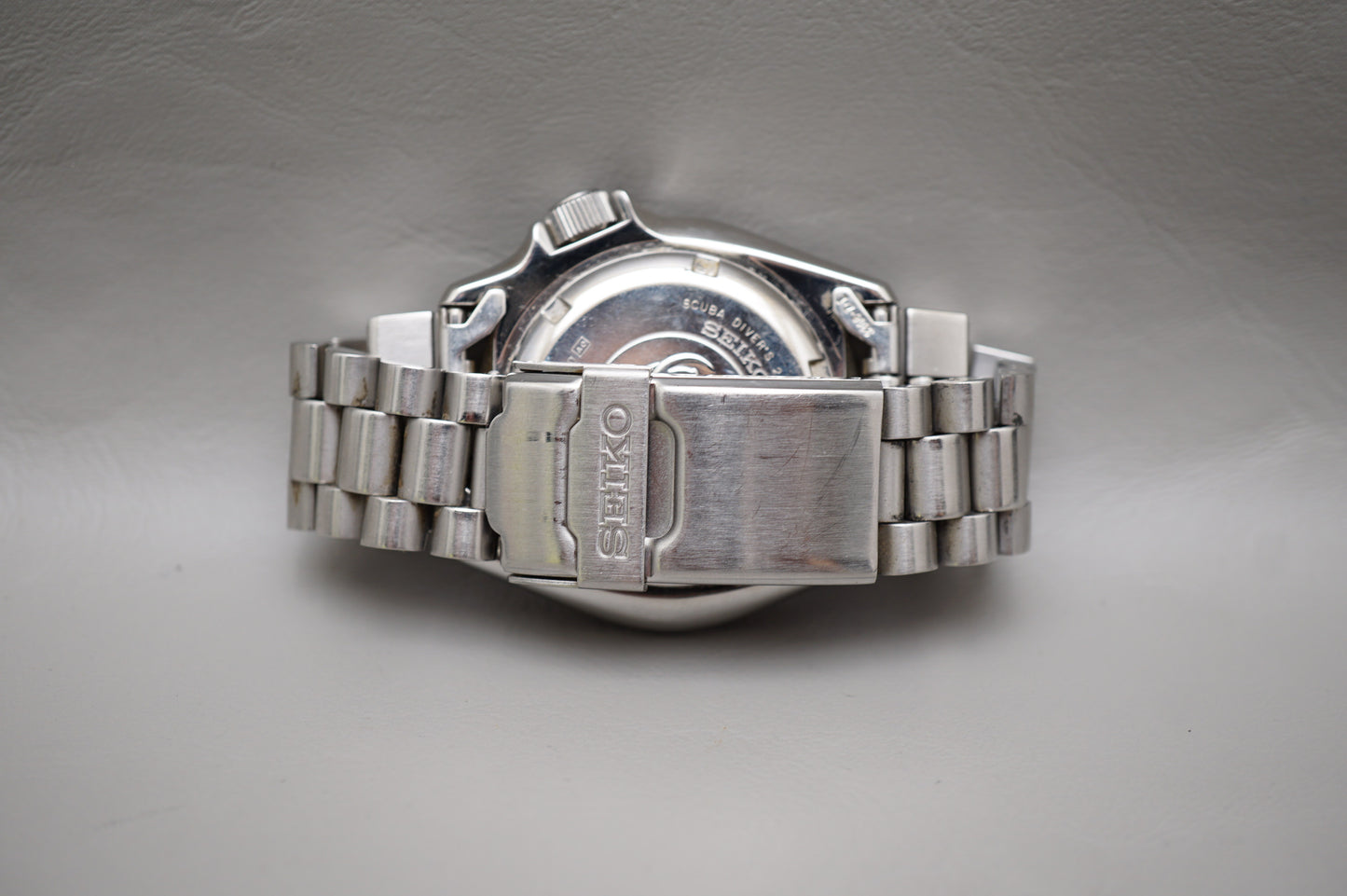 Vintage 2005 Seiko SKXA53 7S26 Black Bullet Divers 200M Automatic Watch READ
