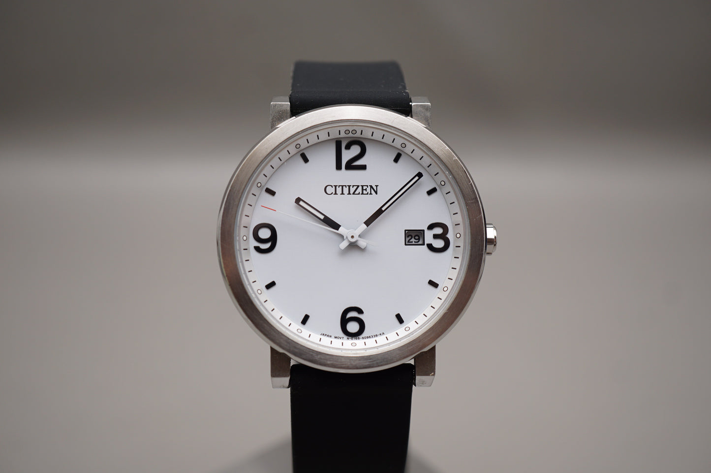 Citizen Eco-Drive E168-S064643 White Dial Field Style Solar Quartz Watch