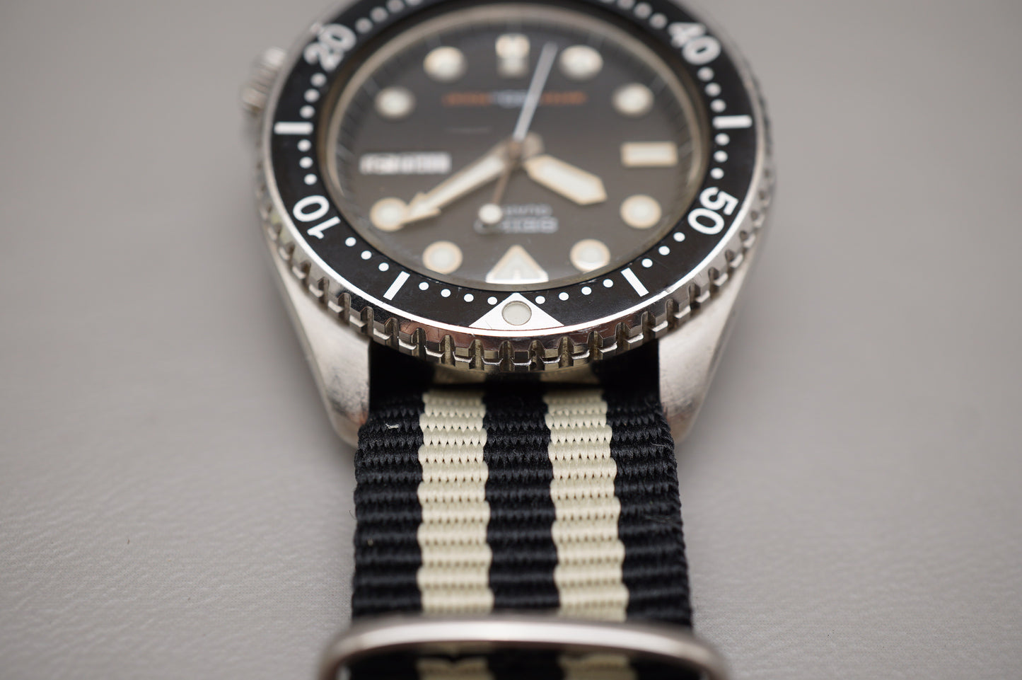 Vintage April 1982 Seiko 6458-6000 Spyq018 150M Water Resist 37Mm Quartz Watch