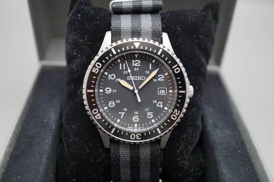 Seiko SZQV010 7N42 Nano Universe JDM Vintage Military Field Style Quartz Watch