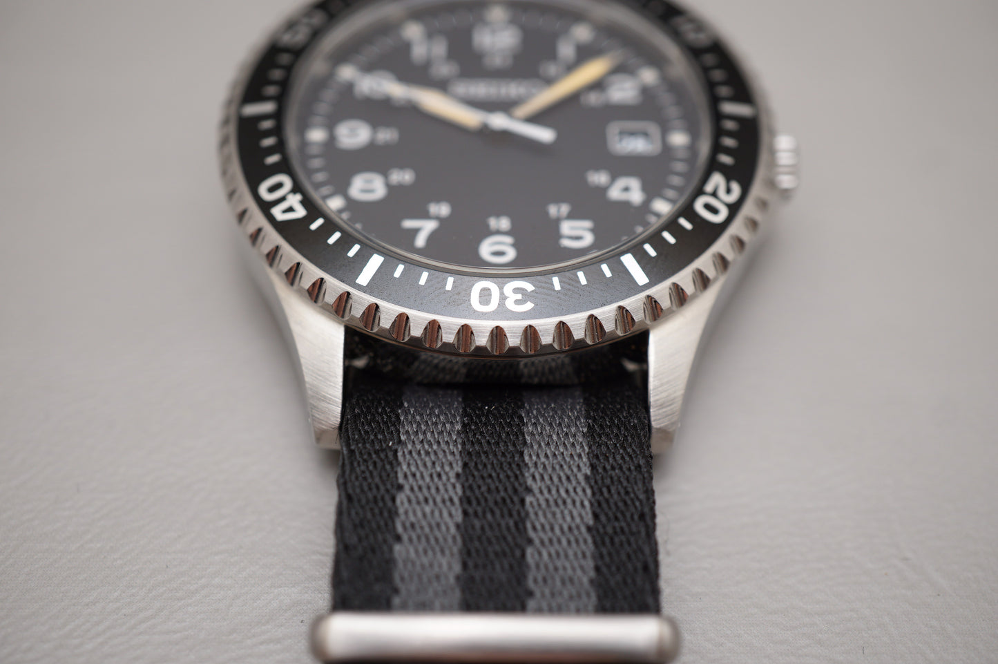 Seiko SZQV010 7N42 Nano Universe JDM Vintage Military Field Style Quartz Watch