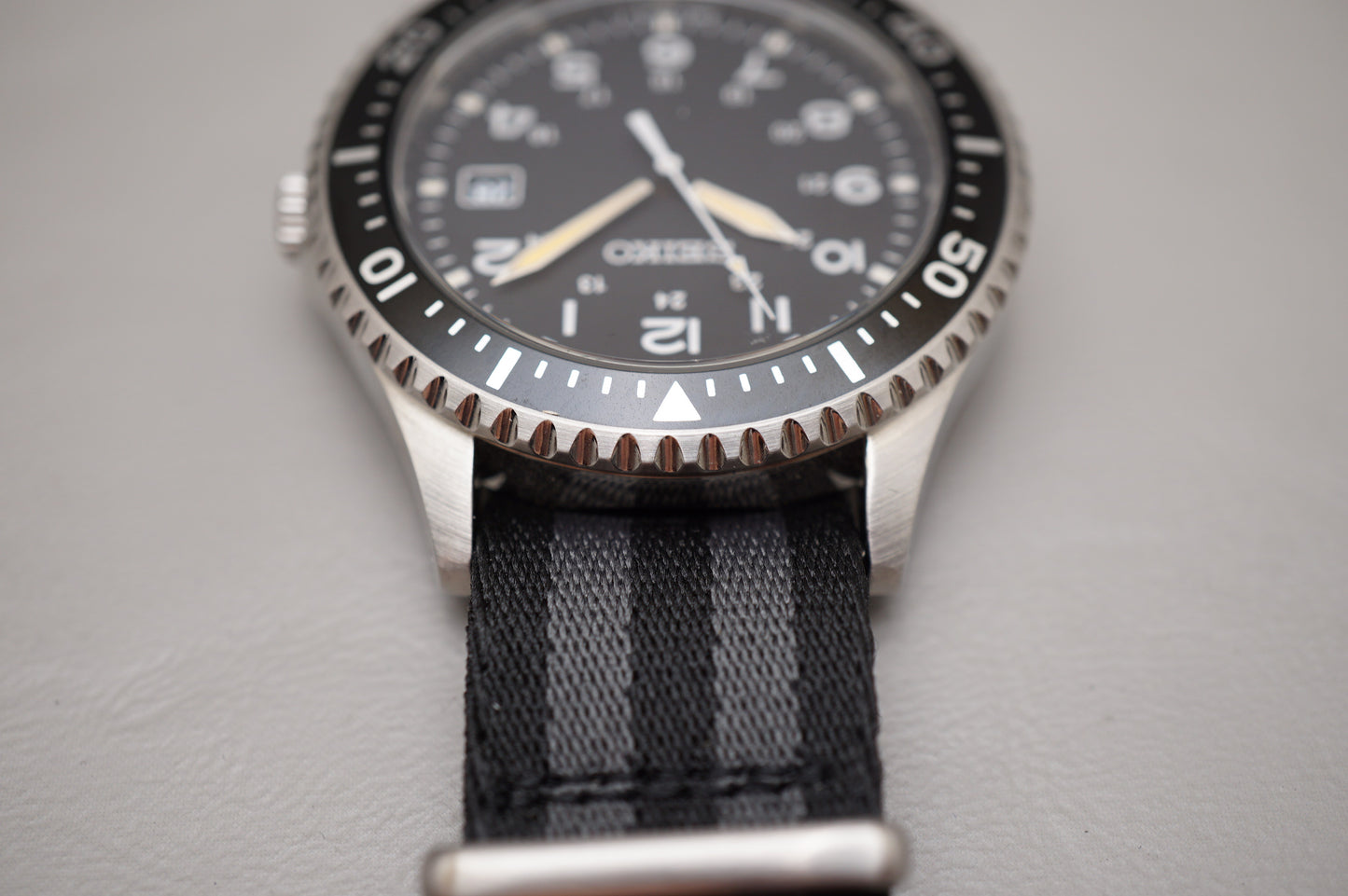 Seiko SZQV010 7N42 Nano Universe JDM Vintage Military Field Style Quartz Watch