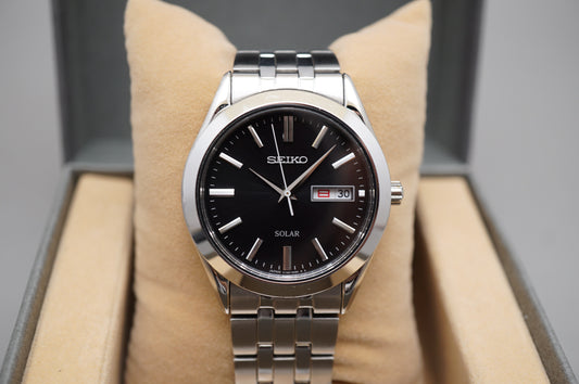 Seiko Selection SBPX083 V158 Black Dial Solar Quartz JDM Watch