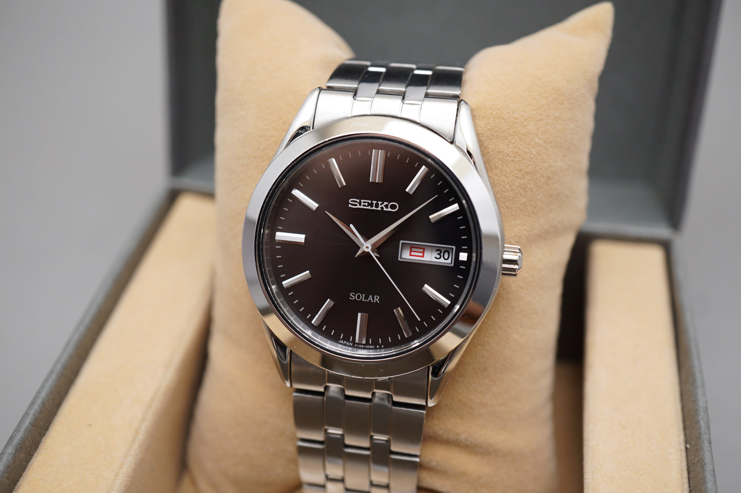 Seiko Selection SBPX083 V158 Black Dial Solar Quartz JDM Watch