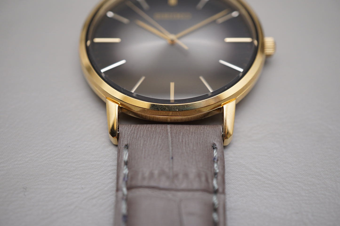 Seiko Selection SCXP144 7N01 Nano Universe Gold Feather Reissue Quartz Watch