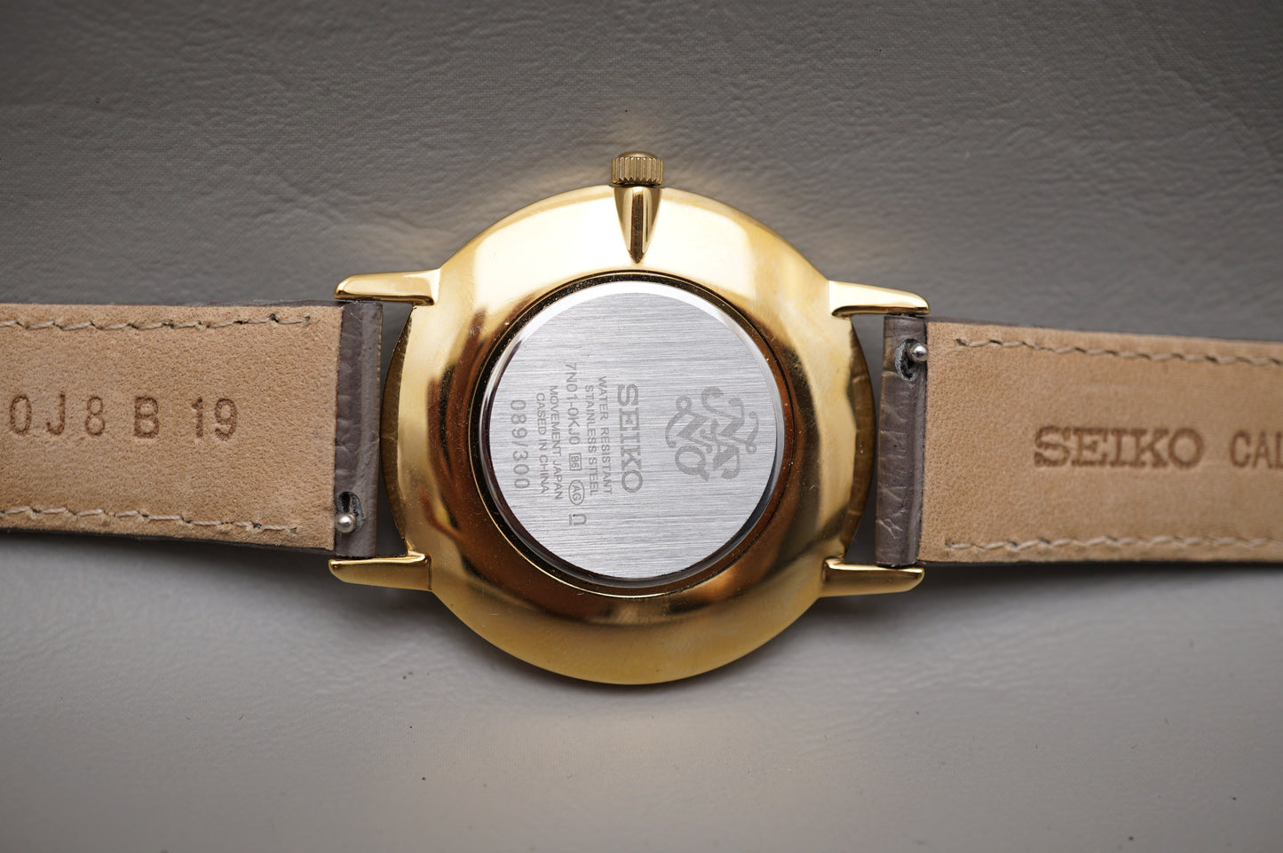 Seiko Selection SCXP144 7N01 Nano Universe Gold Feather Reissue Quartz Watch