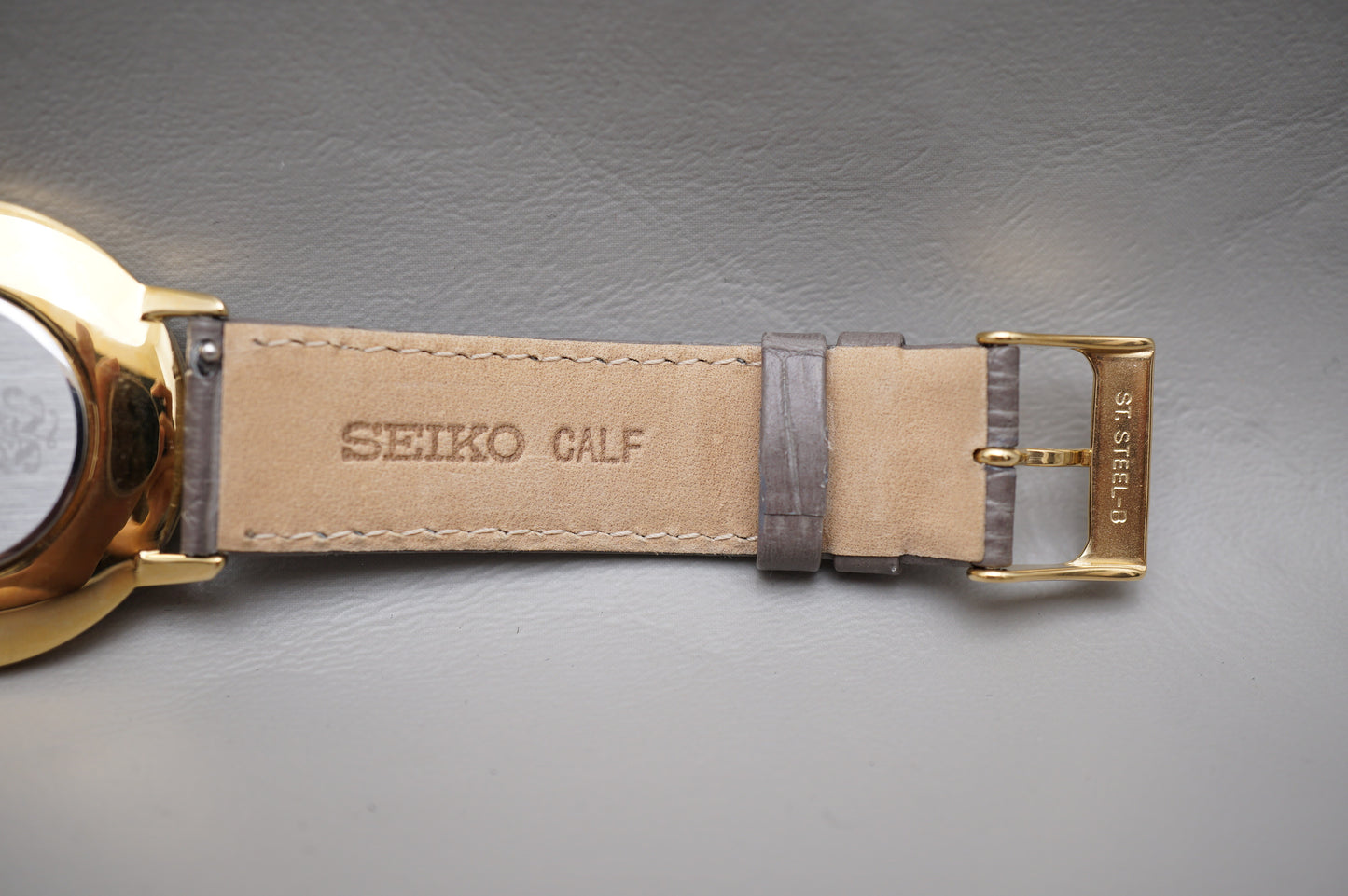 Seiko Selection SCXP144 7N01 Nano Universe Gold Feather Reissue Quartz Watch