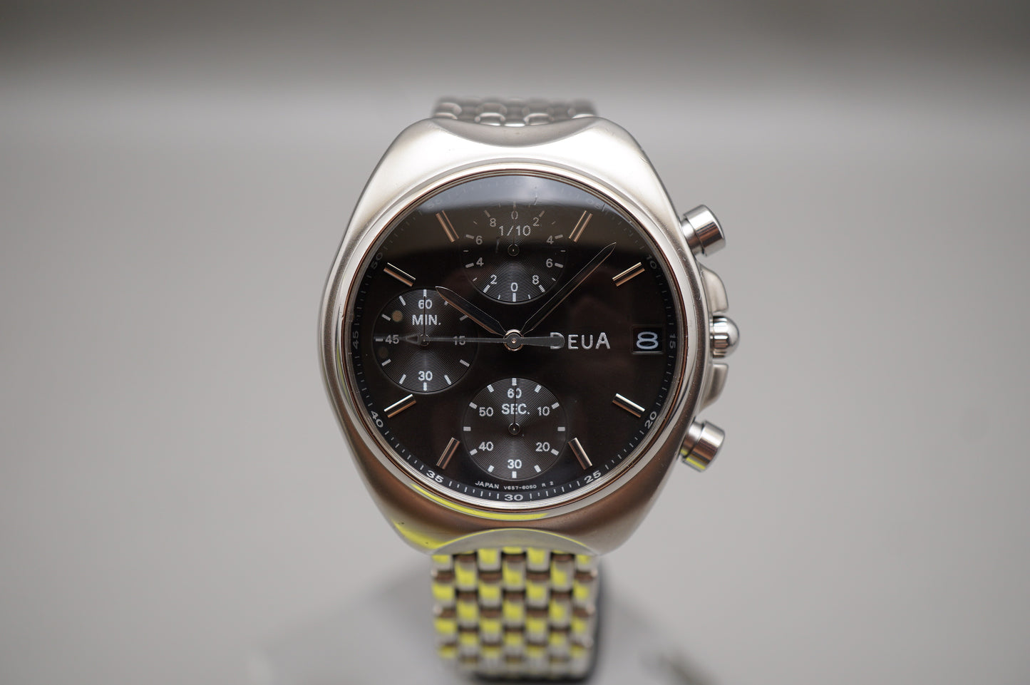 Seiko Alba Deua V657-6040 Black Dial Quartz Chronograph Watch