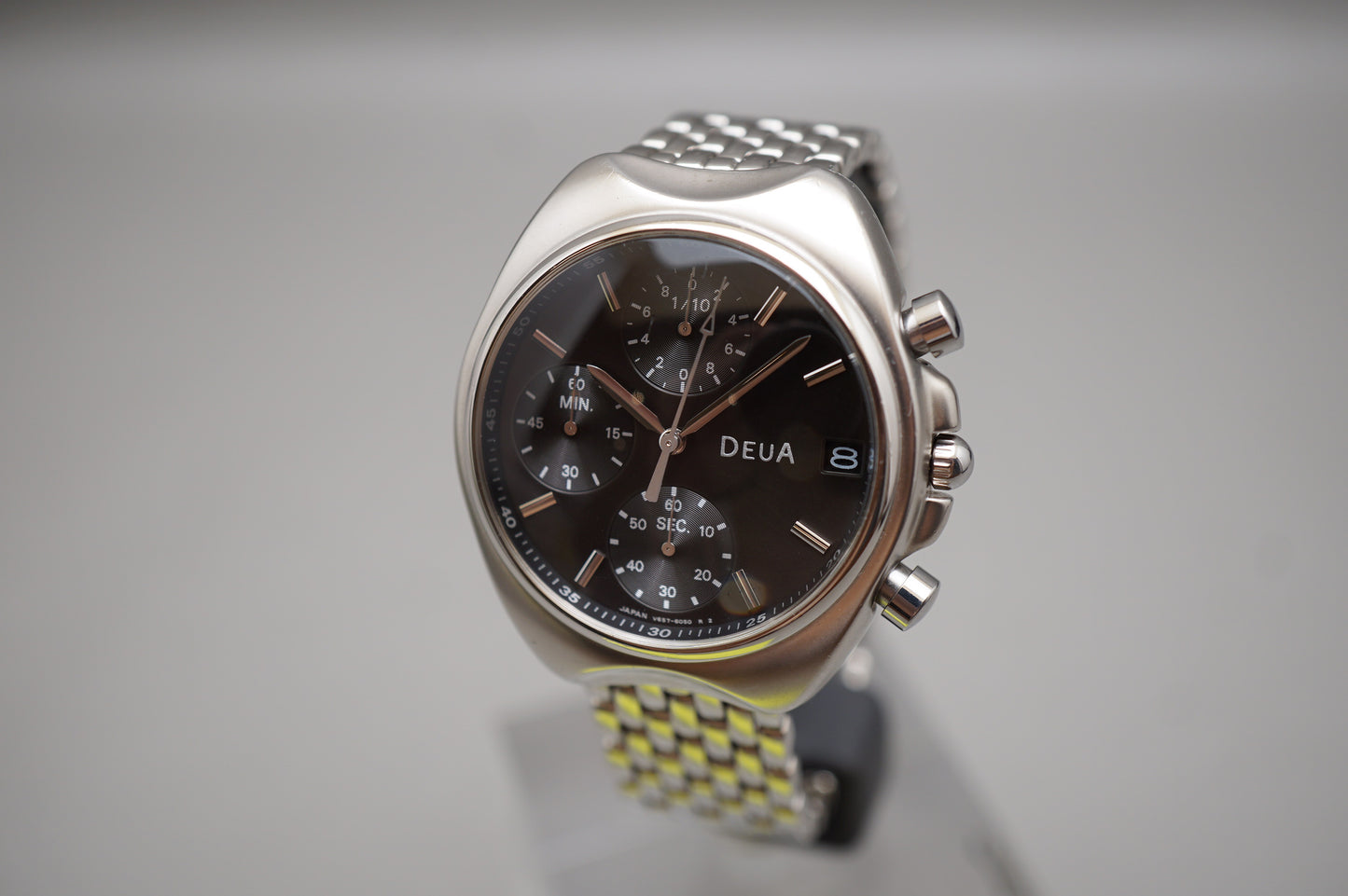 Seiko Alba Deua V657-6040 Black Dial Quartz Chronograph Watch