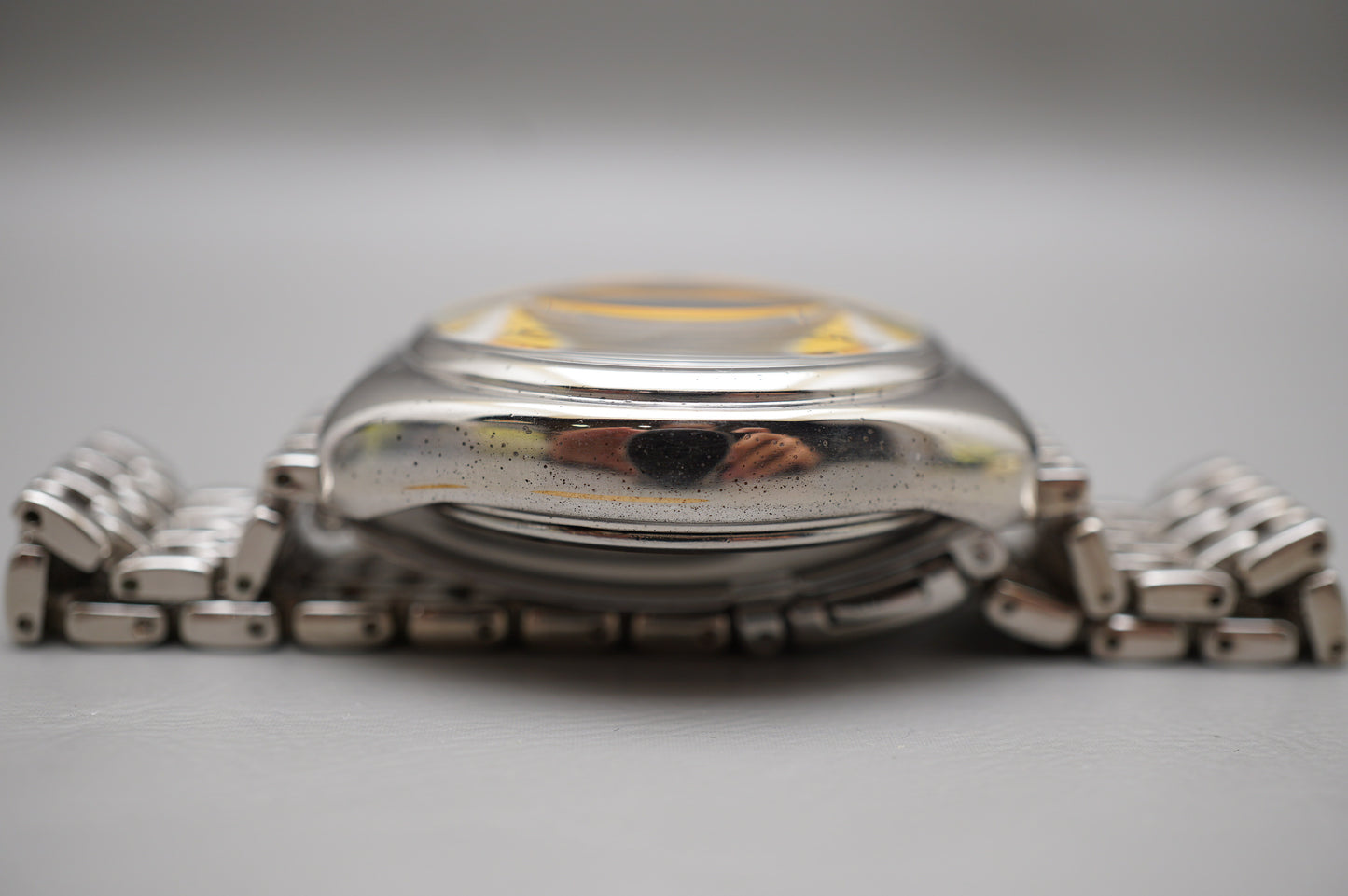 Vintage Seiko Alba DEUA V657-6040 Orange Dial Quartz Chronograph Watch