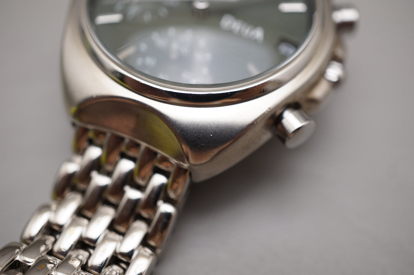 Vintage Seiko Alba DEUA V657-6040 Dark Green Dial Quartz Chronograph Watch