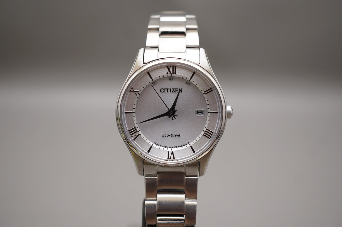 Citizen Eco-Drive H0F0-S114152 Silver Dial Radio Wave Solar Quartz Ladies Watch