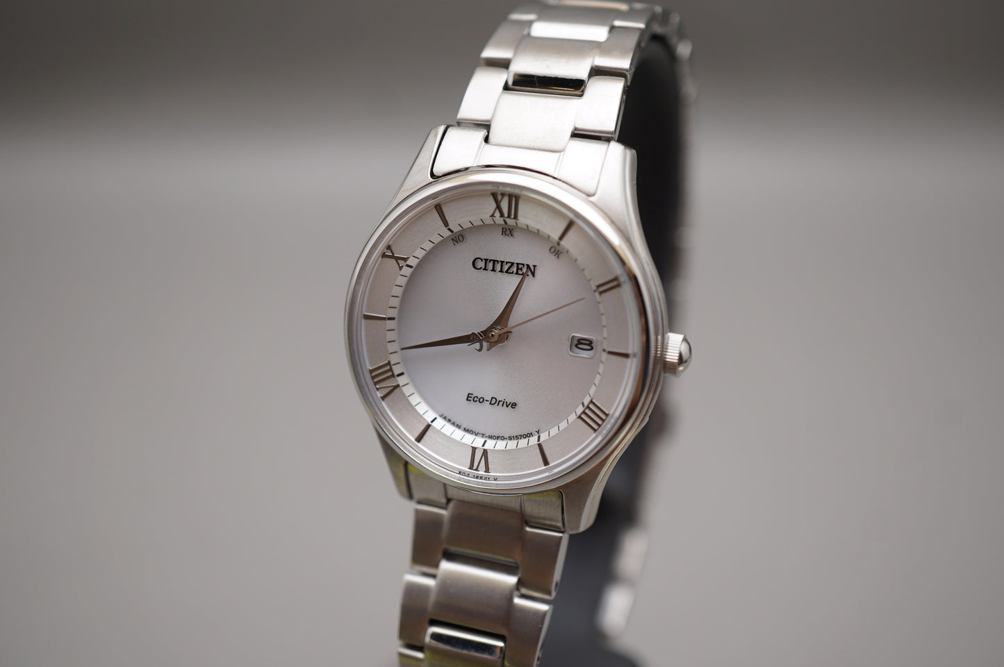 Citizen Eco-Drive H0F0-S114152 Silver Dial Radio Wave Solar Quartz Ladies Watch