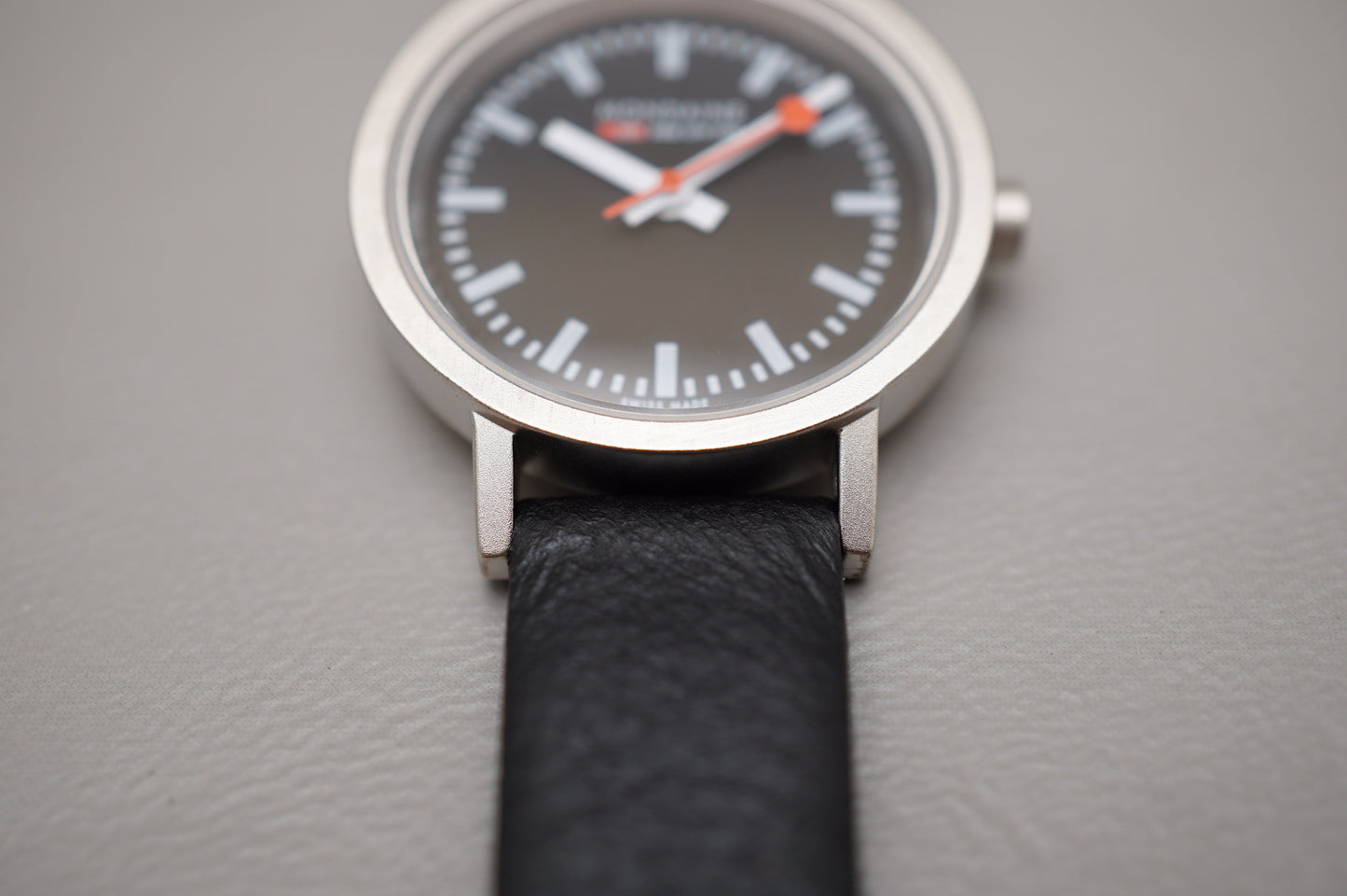 Unworn Mondaine 26MM Black Dial Ladies Eco Quartz Swiss Railways Watch
