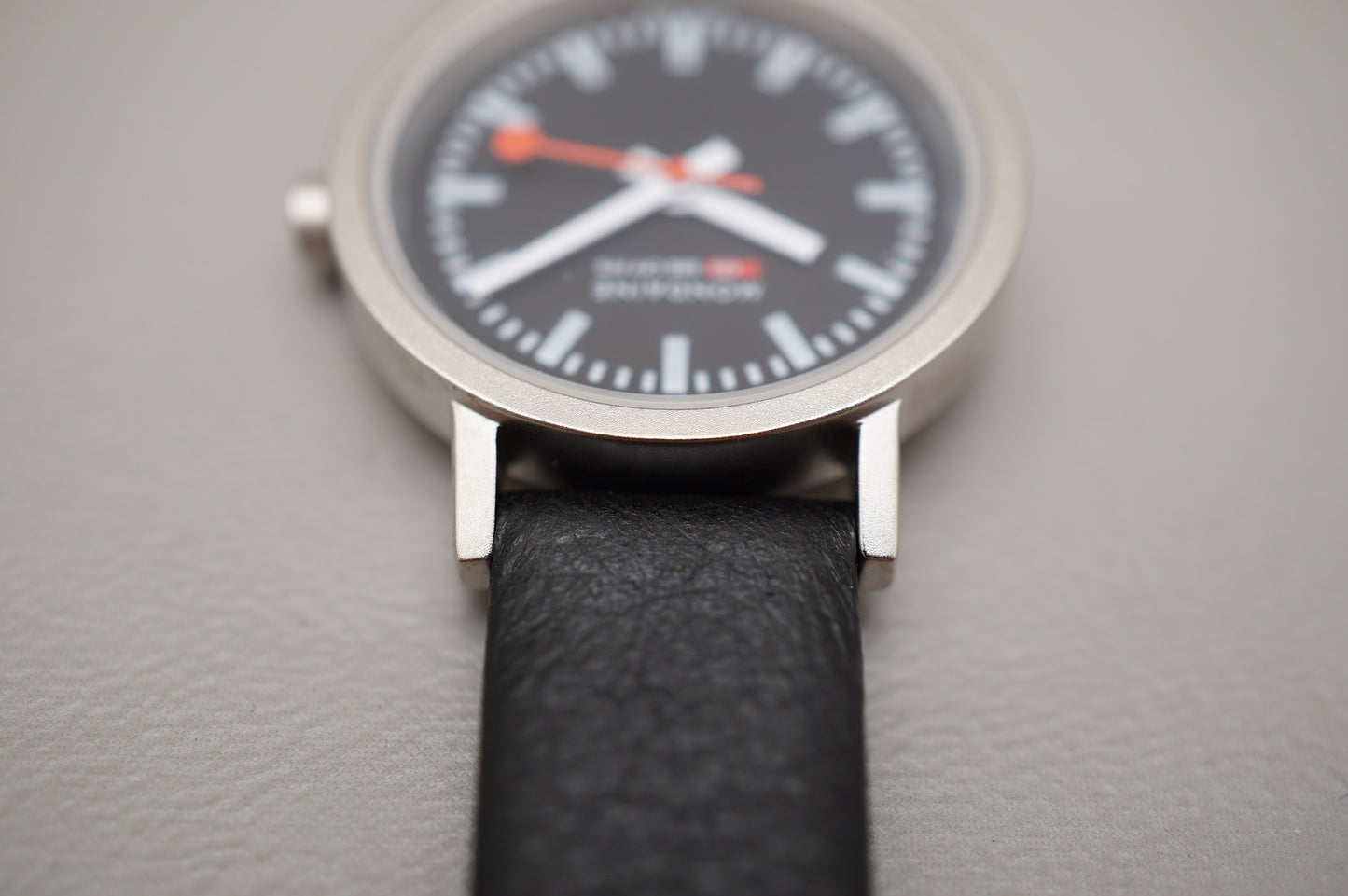 Unworn Mondaine 26MM Black Dial Ladies Eco Quartz Swiss Railways Watch