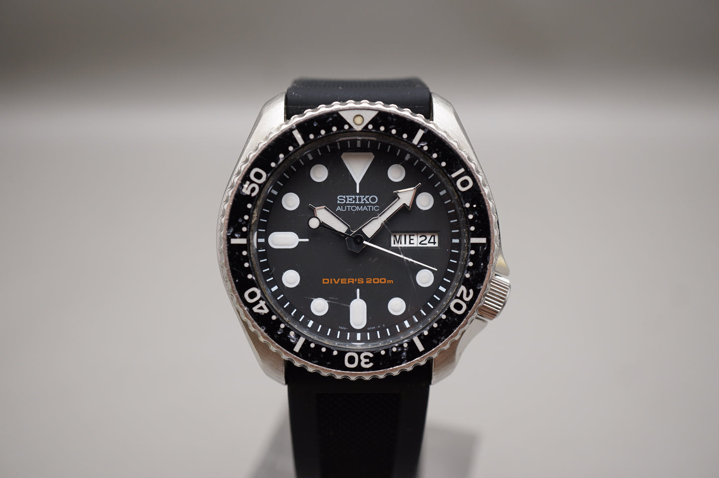 Seiko SKX007 7S26 Black Dial Divers 200M Automatic Watch Original Condition