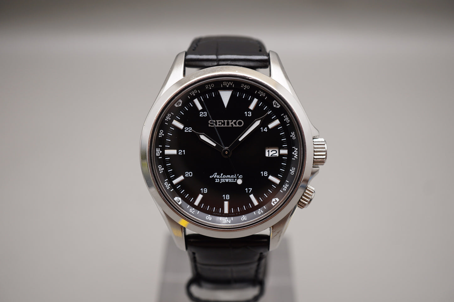 Seiko SARG003 6R15 Rare Black Dial Alpinist Automatic Watch