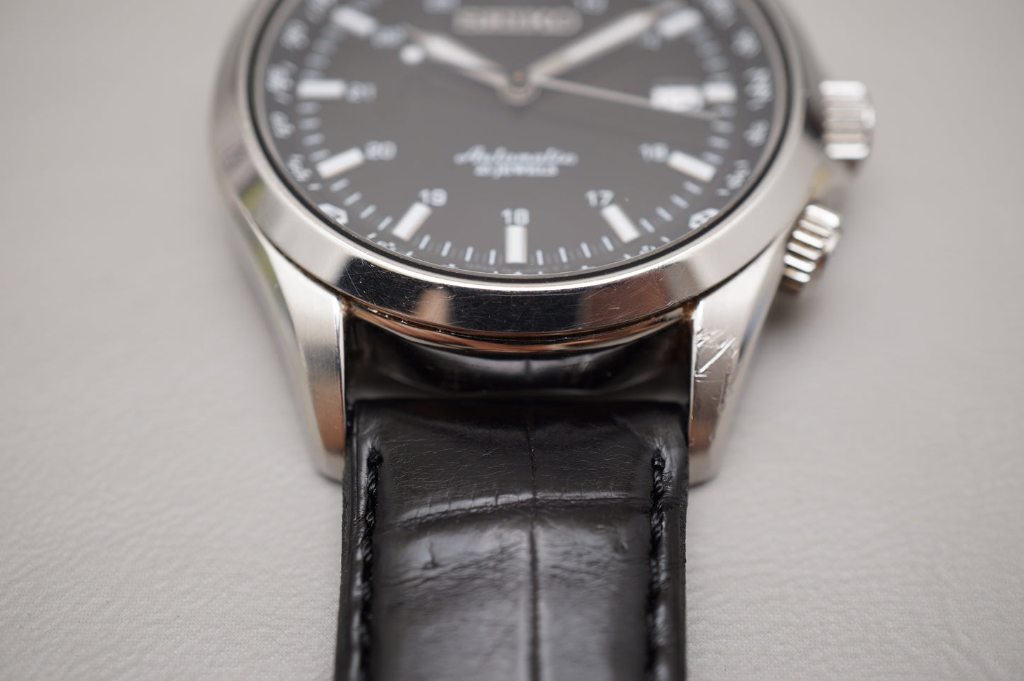 Seiko SARG003 6R15 Rare Black Dial Alpinist Automatic Watch