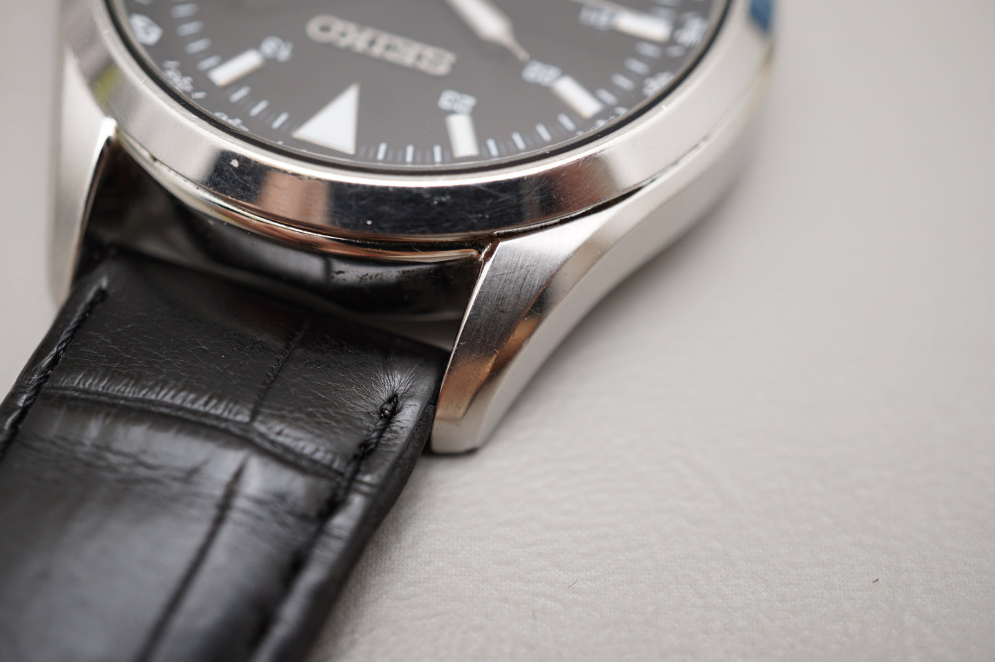 Seiko SARG003 6R15 Rare Black Dial Alpinist Automatic Watch