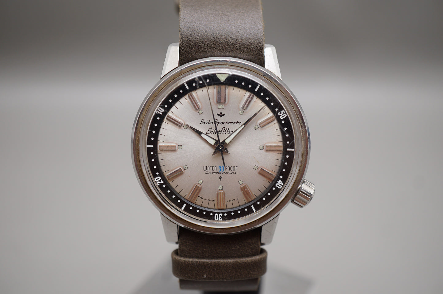 Vintage 1965 Seiko Sportsmatic 6601-7991 Silverwave Automatic Watch