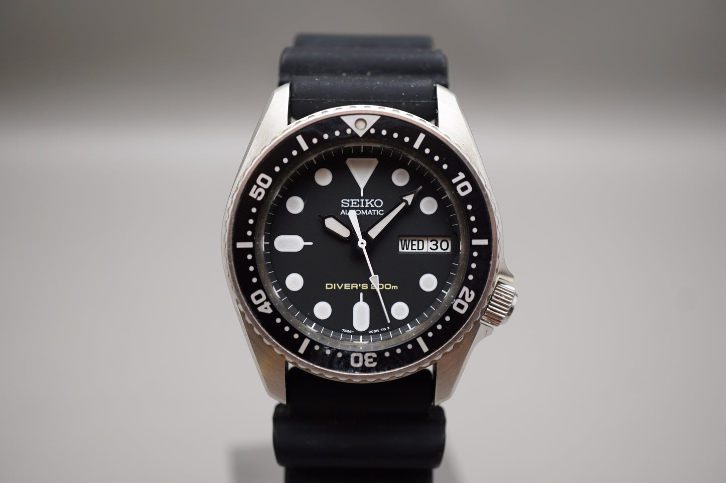 Seiko SKX013 7S26 Black Dial Divers 200M Automatic Watch Original Condition