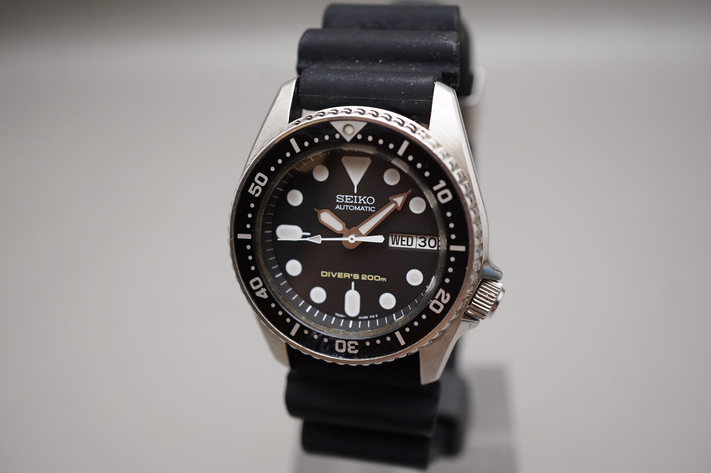 Seiko SKX013 7S26 Black Dial Divers 200M Automatic Watch Original Condition