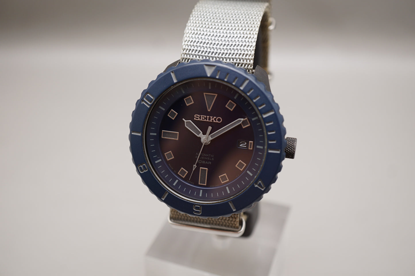 Seiko Spirit SCVE033 4R35 Nano Universe JDM Blue Ghost Automatic Watch READ