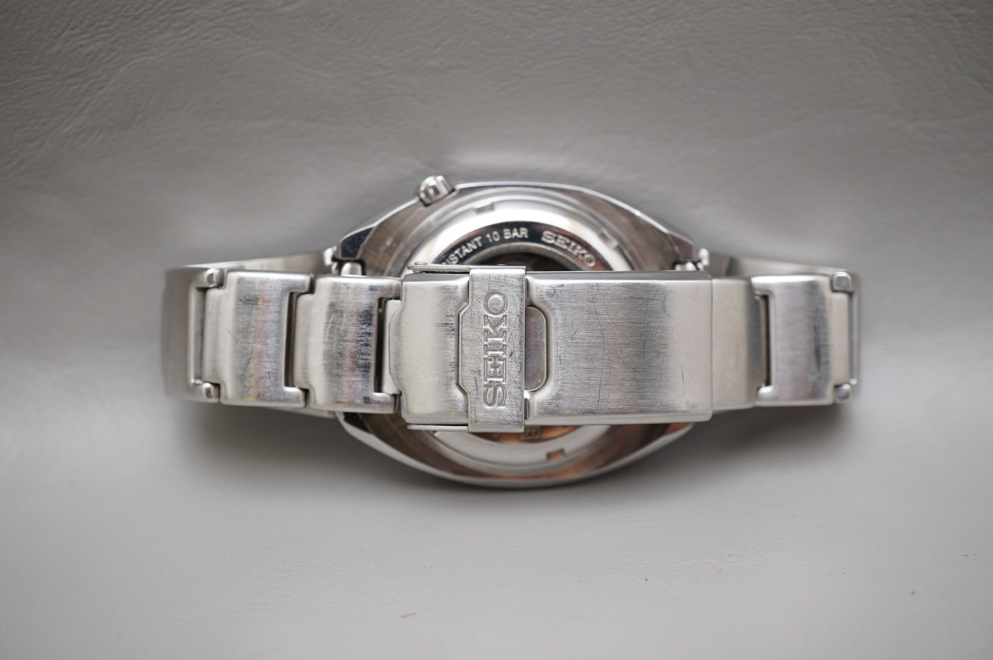 Seiko S-Wave SKX259 7S26 Blue Dial Automatic Watch Rare Original Bracelet READ