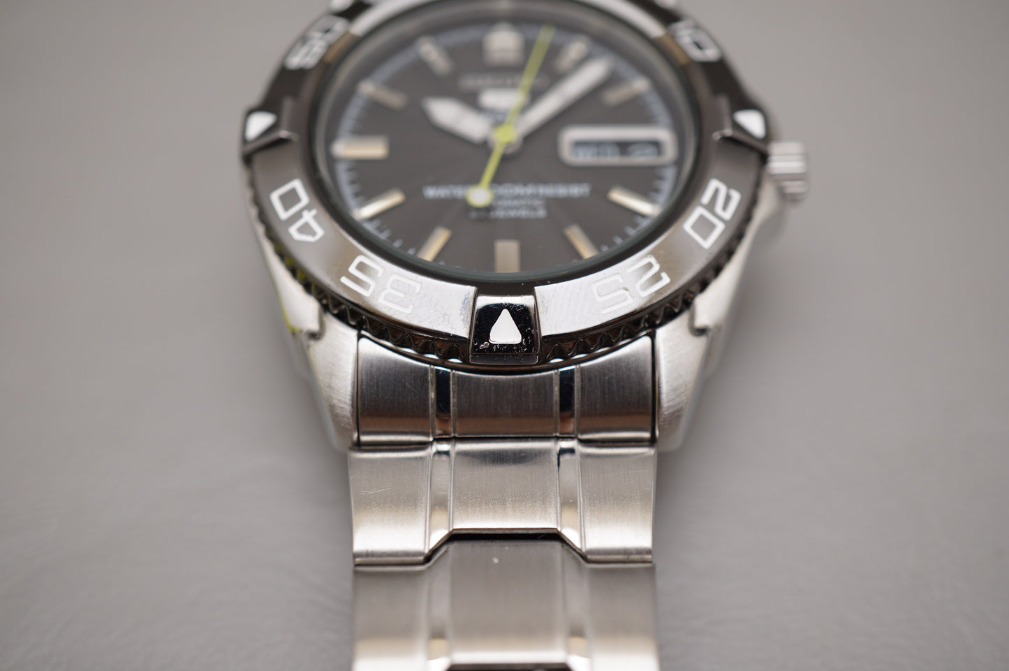 Seiko 5 Sports SNZB23J1 7S36 Black Dial Automatic Watch Made in Japan READ