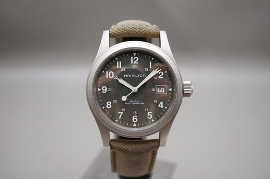 Hamilton Khaki Field H69419363 Green Dial 38mm Mechanical Watch READ