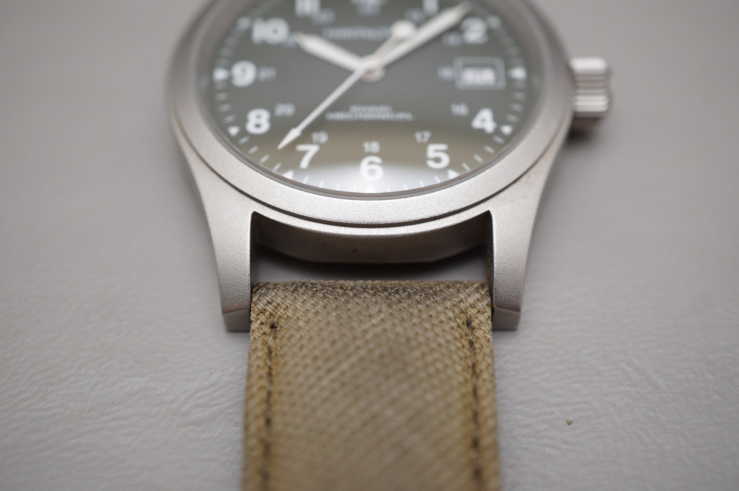 Hamilton Khaki Field H69419363 Green Dial 38mm Mechanical Watch READ