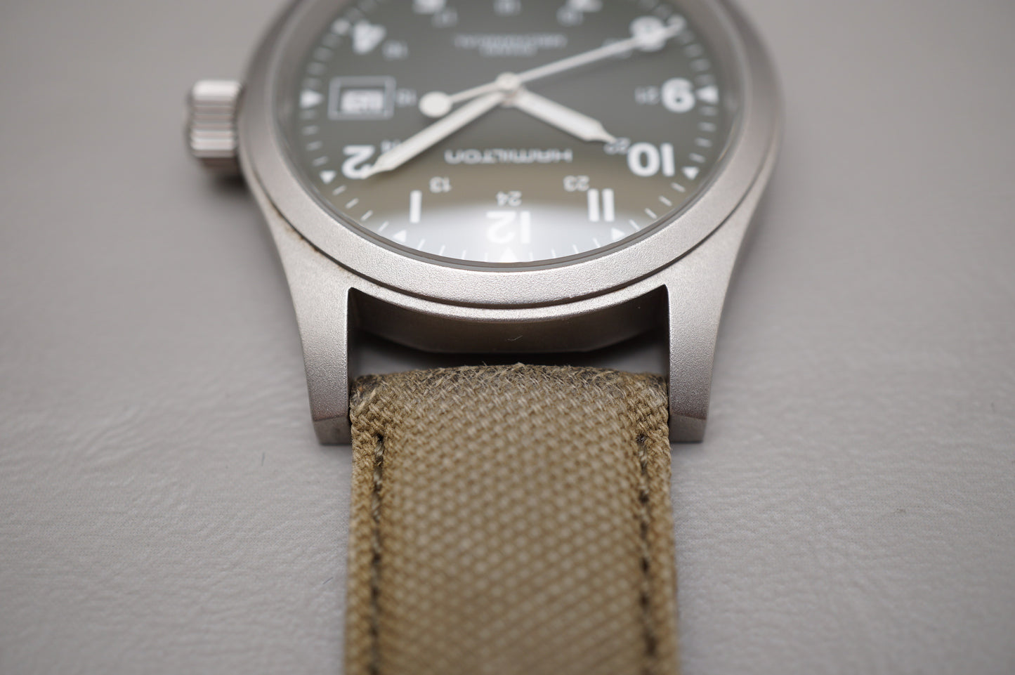 Hamilton Khaki Field H69419363 Green Dial 38mm Mechanical Watch READ