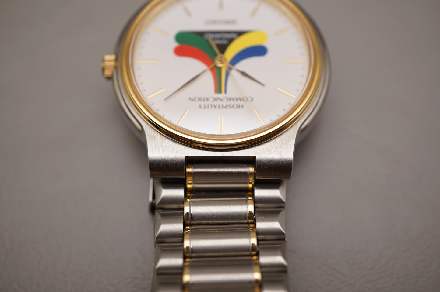Vintage 1998 Seiko 5P31-6A50 Nagano Olympics Hospitality Two Tone Quartz Watch