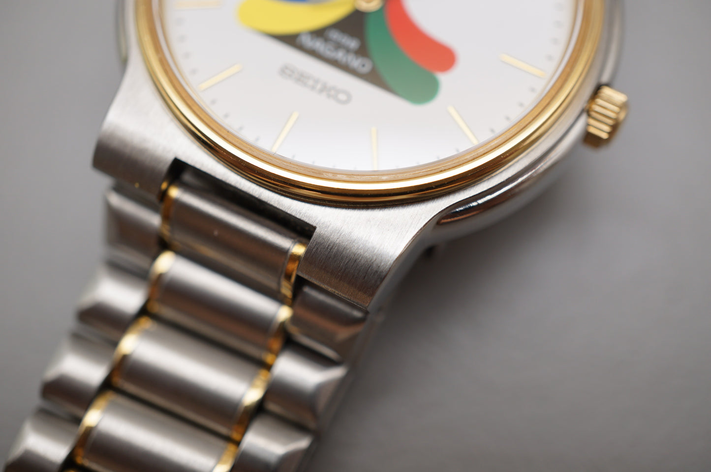 Vintage 1998 Seiko 5P31-6A50 Nagano Olympics Hospitality Two Tone Quartz Watch